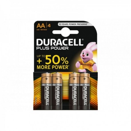 Duracell Batterie PLUS POWER AA 4pezzi.