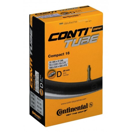 Continental, Camere d'aria, Compact 16 (DV26), 32-305 / 47-349, peso: 99g