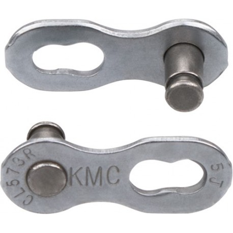 KMC, Accessori per catene, MissingLink 7/8R EPT Silver, per 7/8-vel., lunghezza perni 7,1mm, 1/2"x3/32", tecnologia anti-ruggine