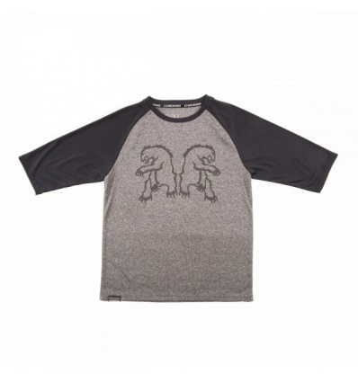 Maglia a 3/4 Bambini Chromag Mission Charcoal hether L