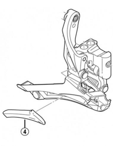 Piastrina di Protezione Deragliatore Anteriore Shimano Per Ulterga FD-6800