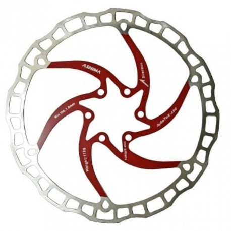 Ashima disco freno ARO-08 180mm rosso