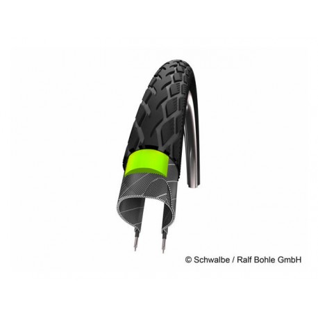 Pneumatico Rigido Schwalbe Marathon Reflex E-Bike Green Guard 26 x 1,75 " / 559 x 47 mm