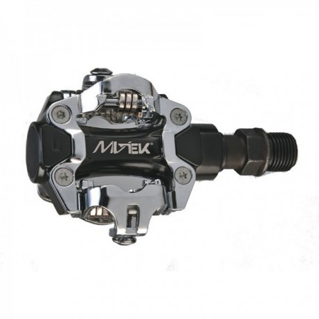 Pedali MVTEK M101 MTB 78x62mm alluminio nero/argento perno con sfere