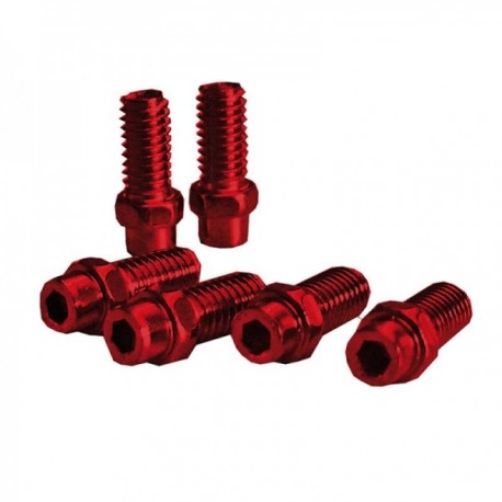 Kit pin sostituivi Exustar pedale 8mm Freerider rosso confezione da 40 pezzi