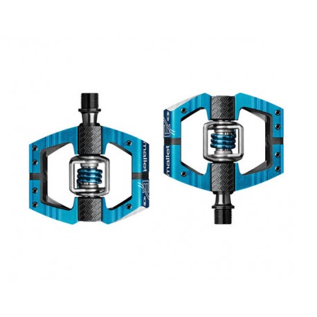 Pedali MTB sgancio rapido CrankBrothers Mallet Enduro azzurro