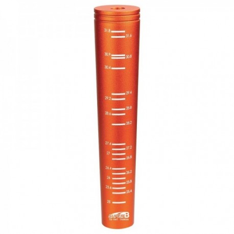 SUPER-B misuratore diametro tubo sella da 25mm a 31.8mm arancione