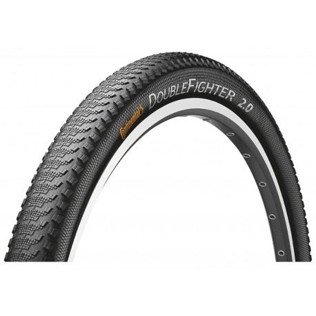 Continental, Coperture, Double Fighter III, 27,5x2,0 (50-584) copertura rigida, Farbe: nero/nero, Reflex, Sport, peso: 845g, pre