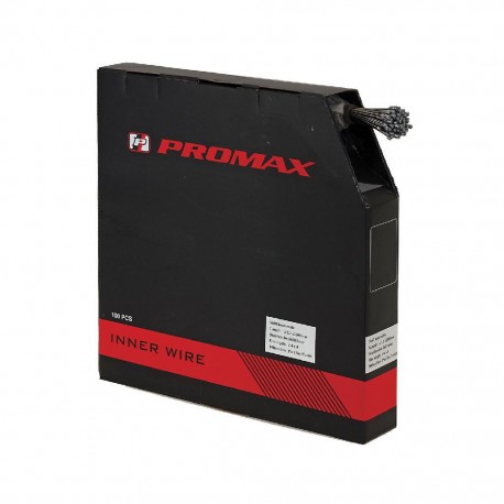PROMAX, Box cavi cambio, cavo lubrificato in acciaio inox, 2200mm x 1.1mm, confezione da 100 pezzi