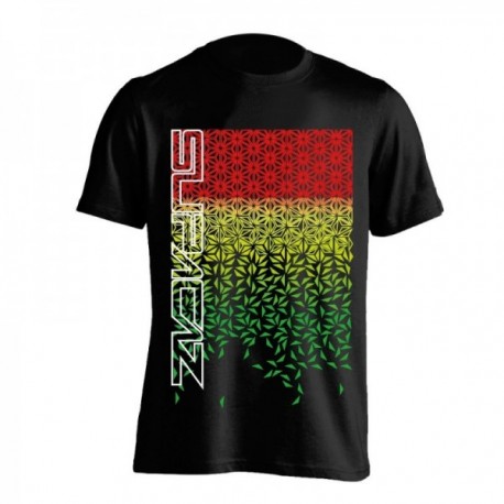 T-Shirt Supacaz Starfade taglia XL nero/rosso/giallo/verde